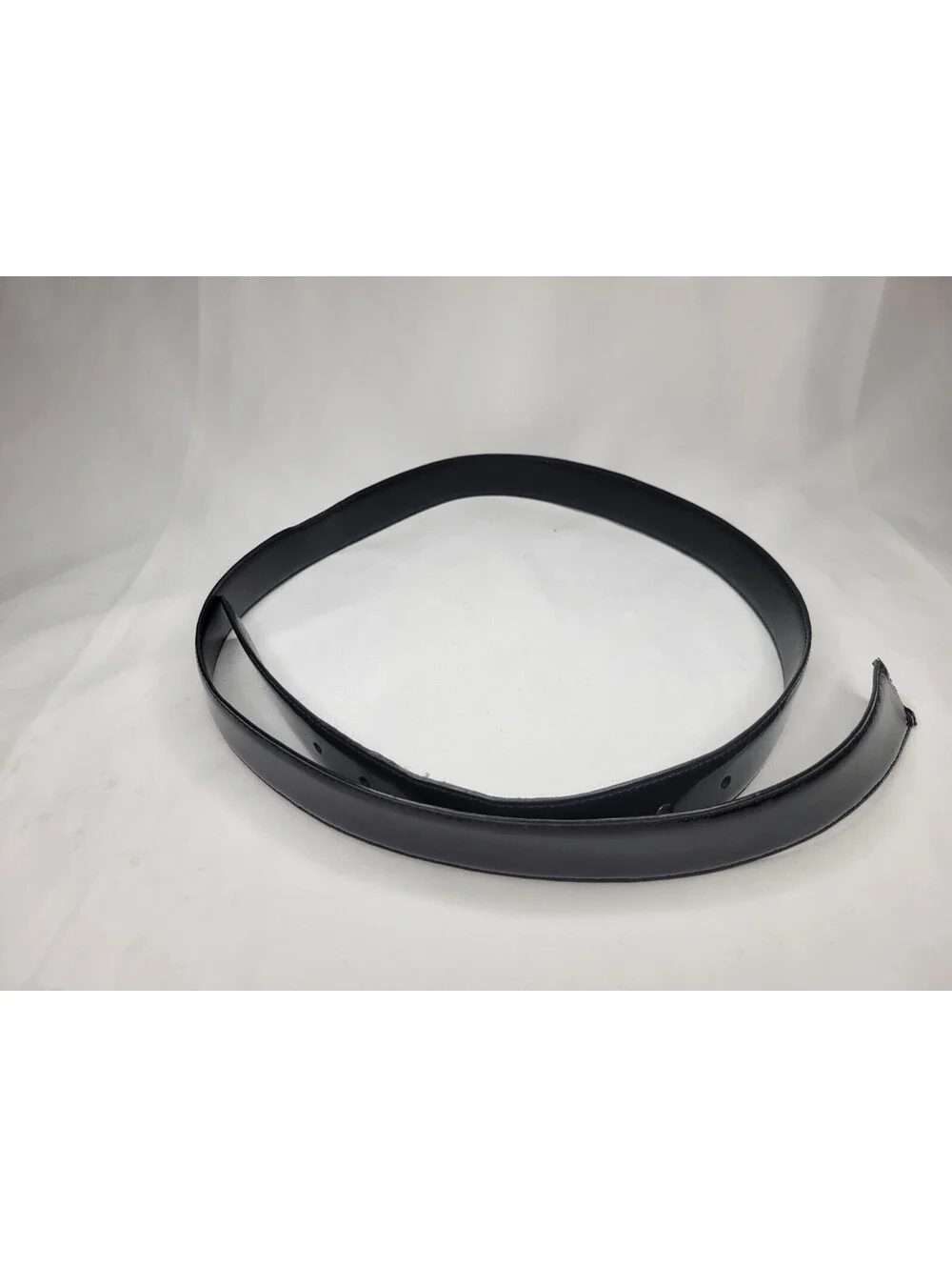 Calvin Klein Belt Genuine Leather Glossy/Matte Black XL **NO BUCKLE! BELT ONLY!!